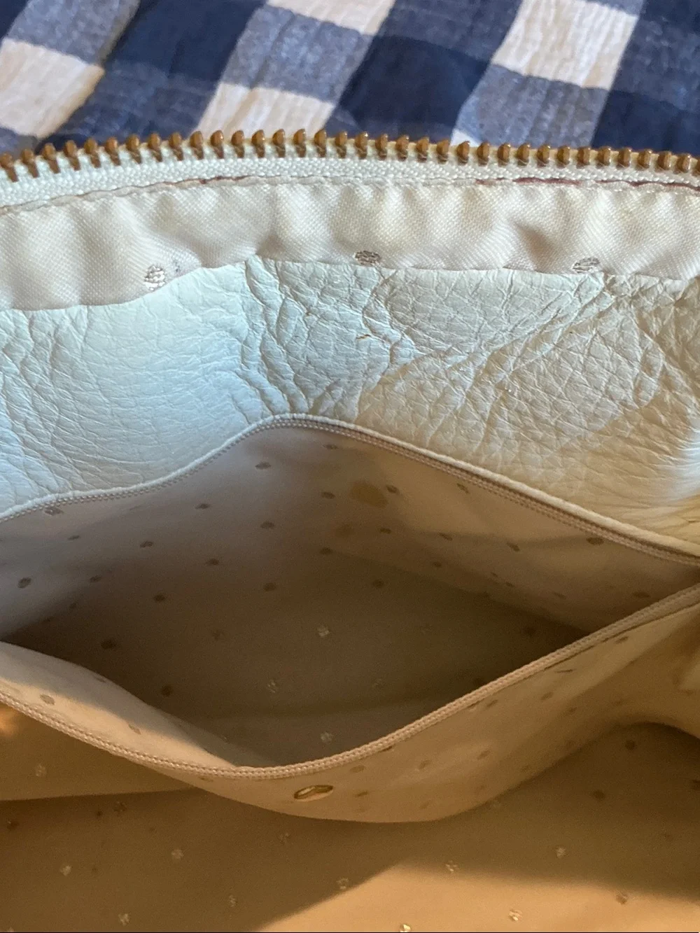 kate spade Quilted Cream Leather Chain-Handle Shoulder Bag